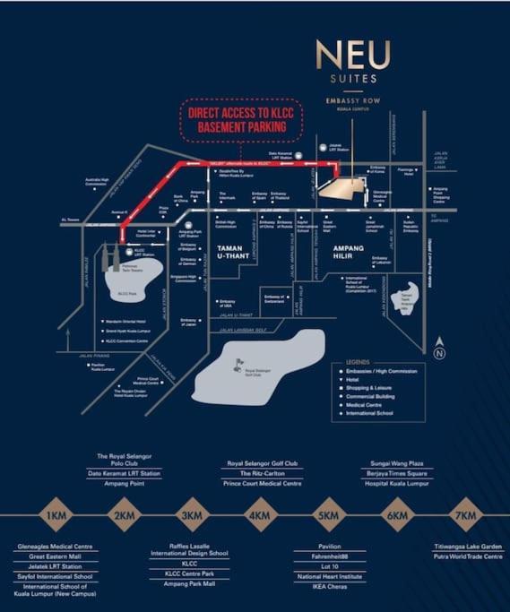 Apartment Neu By Cozy Unit L30rb 2pax Near Klcc & Jelatek Lrt